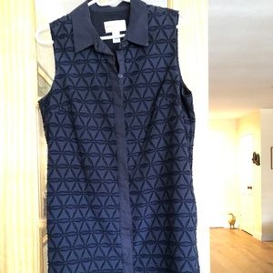 Donna Morgan women's navy sleeveless dress